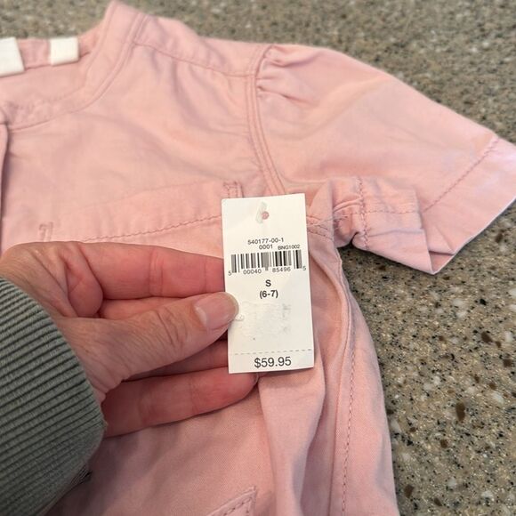 GAP Girls Twill Short Sleeve Jumpsuit *NEW* - Picture 4 of 10